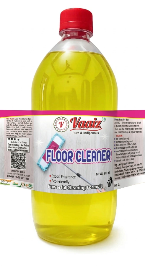 Vaaiz Floor Cleaner | Fragrance Lemon| Pack of 1 | Net Quantity 1000ml